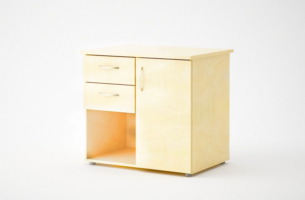 LAUAKÕRGUNE KAPP 2 SAHTLI JA UKSEGA - 80x60x75cm
