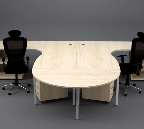 Kontorim&ouml;&ouml;bli komplekt n&otilde;upidamiste lisalauaga